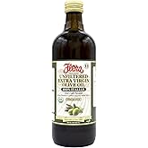 Organic Unfiltered Extra Virgin Olive Oil 1 Liter Bottle | Flora Foods | 100% Authentic Italian (34 Fl Oz /1L) Imported