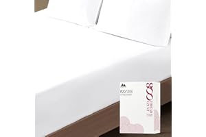 Mayfair Linen Luxury 100% Egyptian Cotton King Fitted Sheet Only - Premium 800 TC Hotel Quality Deep Pocket Cotton Fitted Sheet, Soft, Sateen Weave Bottom Sheet, Fits Mattress up to 18 in - White