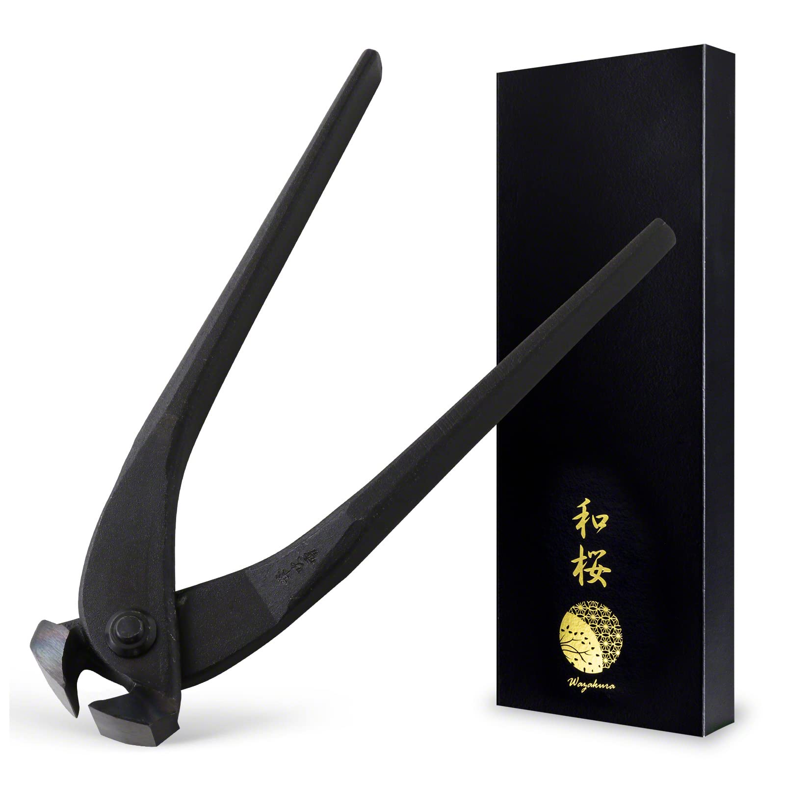 Wazakura Hand Forged End-Cutting Pliers Nippers MADE IN JAPAN 8.25inch (210mm), Kuikiri Japanese Carpentry Tools - Kuikiri Black