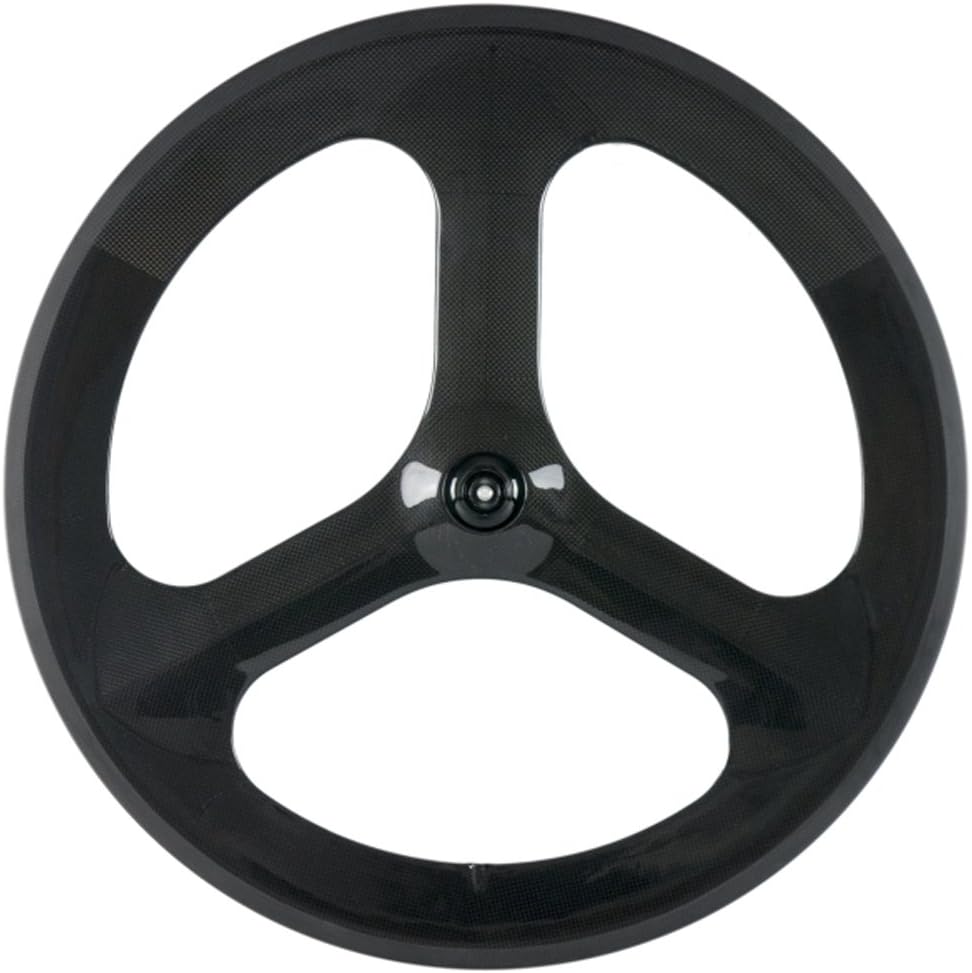 Wilee Bike 3 Spoke Carbon Wheelset 70mm Clincher Road Carbon Wheels Three Spoke 3K Glossy