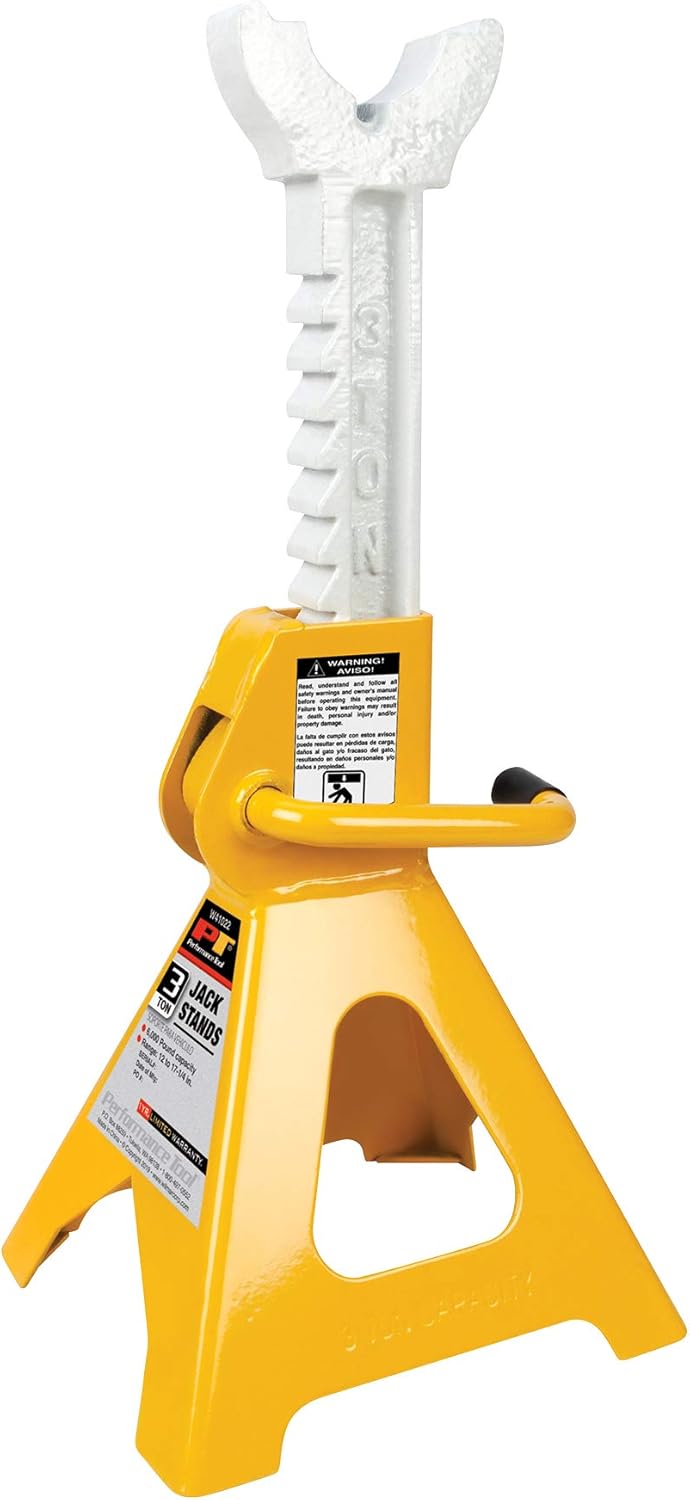 Performance Tool W41022 2-Piece Heavy Duty Jack Stand Set, 3 Ton (6,000 lbs.): Automotive