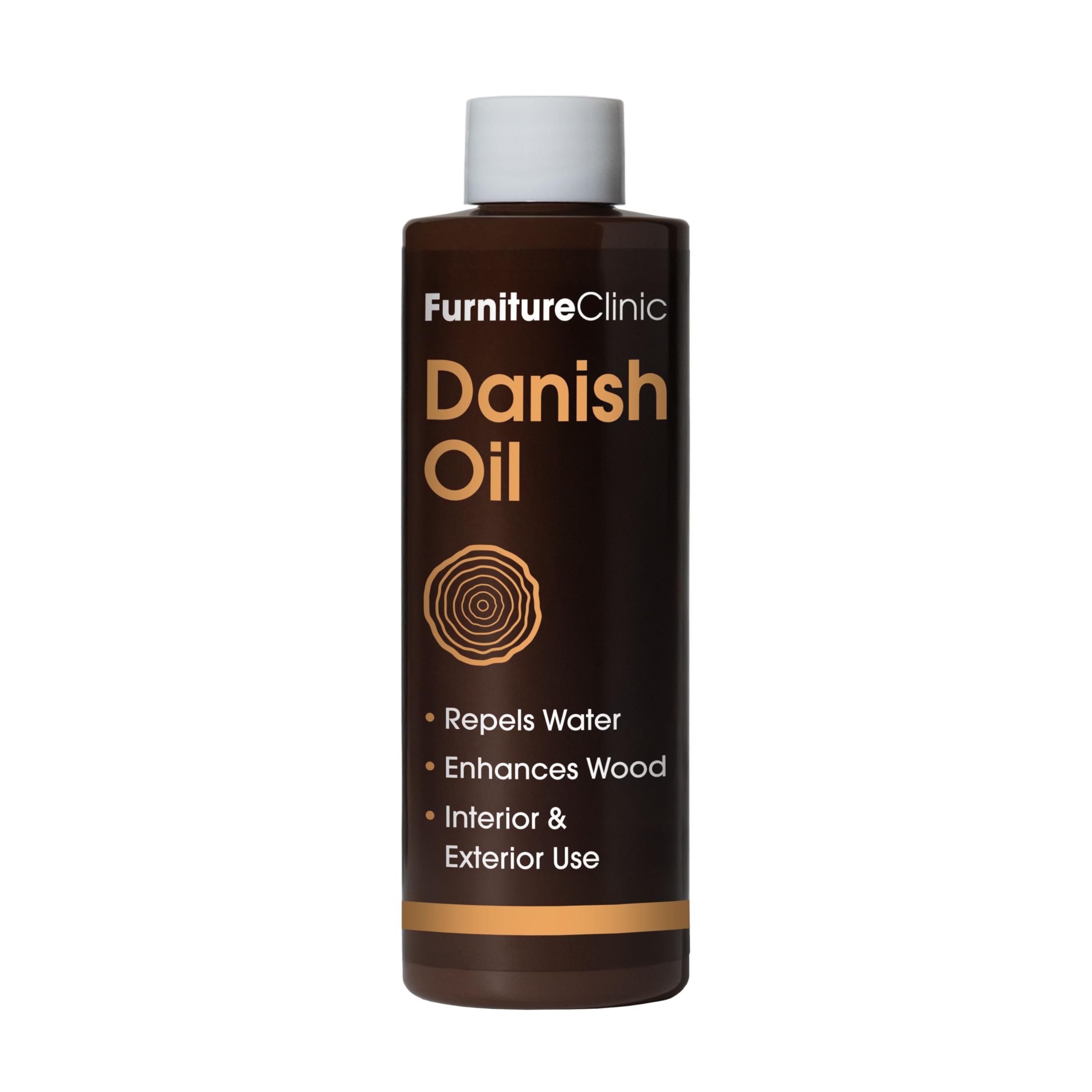 Furniture Clinic Danish Oil for Wood - Premium Finishing Oil to Enhance The Natural Beauty of Oak, Pine & Wooden Worktop Surfaces - Seal & Protect for a Satin Finish - 500ml