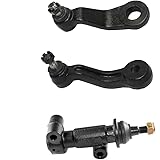 Detroit Axle - Front Idler & Pitman Arm for Chevy GMC Blazer C1500 C2500 C3500 K1500 K2500 Suburban Tahoe Yukon Idler Arm, Bracket Pitman Arm 3pc Replacement
