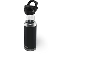 Flaskap FreePour System 26oz Bottle with 6oz Removable Liquor Well (26 oz, Black)