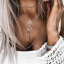 Amazon.com: Anglacesmade Bohemia Layered Choker Necklace