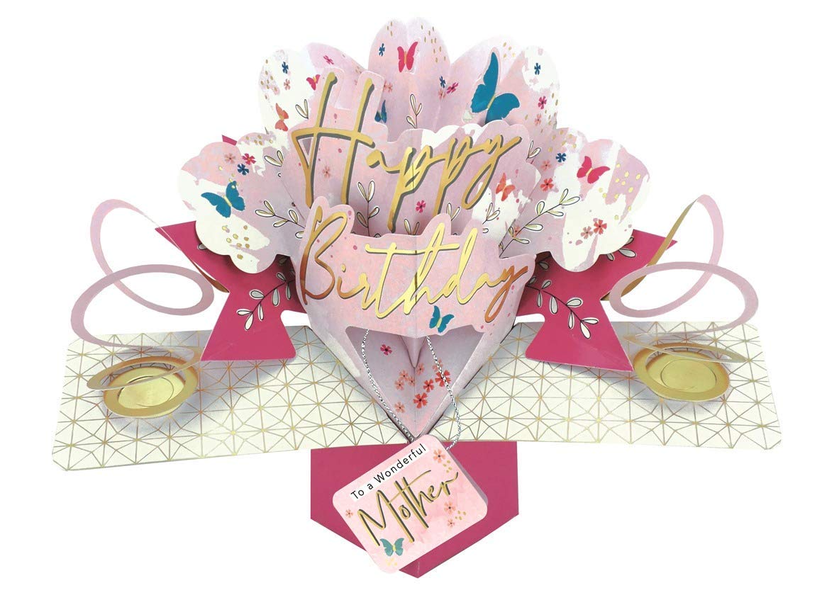 Second Nature Wonderful Mother Happy Birthday Pop-Up Greeting Card Pop Up Cards POP197MC08