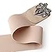 JASGOOD Girl's Fashion Vintage Wide Elastic Stretch Adjustable Waist Cinch Belt Beige Size Large