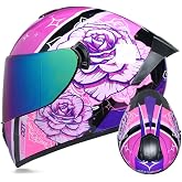 TRIPERSON Full Face Motorcycle Helmet DOT Approved Motorbike Moped Street Bike Racing Crash Helmet, Men and Women
