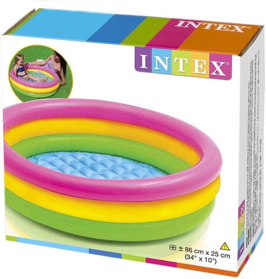 Intex Sunset Glow Baby Pool (34 in x 10 in): Toys & Games