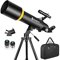 Telescope for Adults, 90mm Aperture 600mm Refractor Telescope for Kids and Beginners, Telescopes for Adults Astronomy with Ha