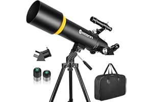 Telescope for Adults, 90mm Aperture 600mm Refractor Telescope for Kids and Beginners, Telescopes for Adults Astronomy with Ha