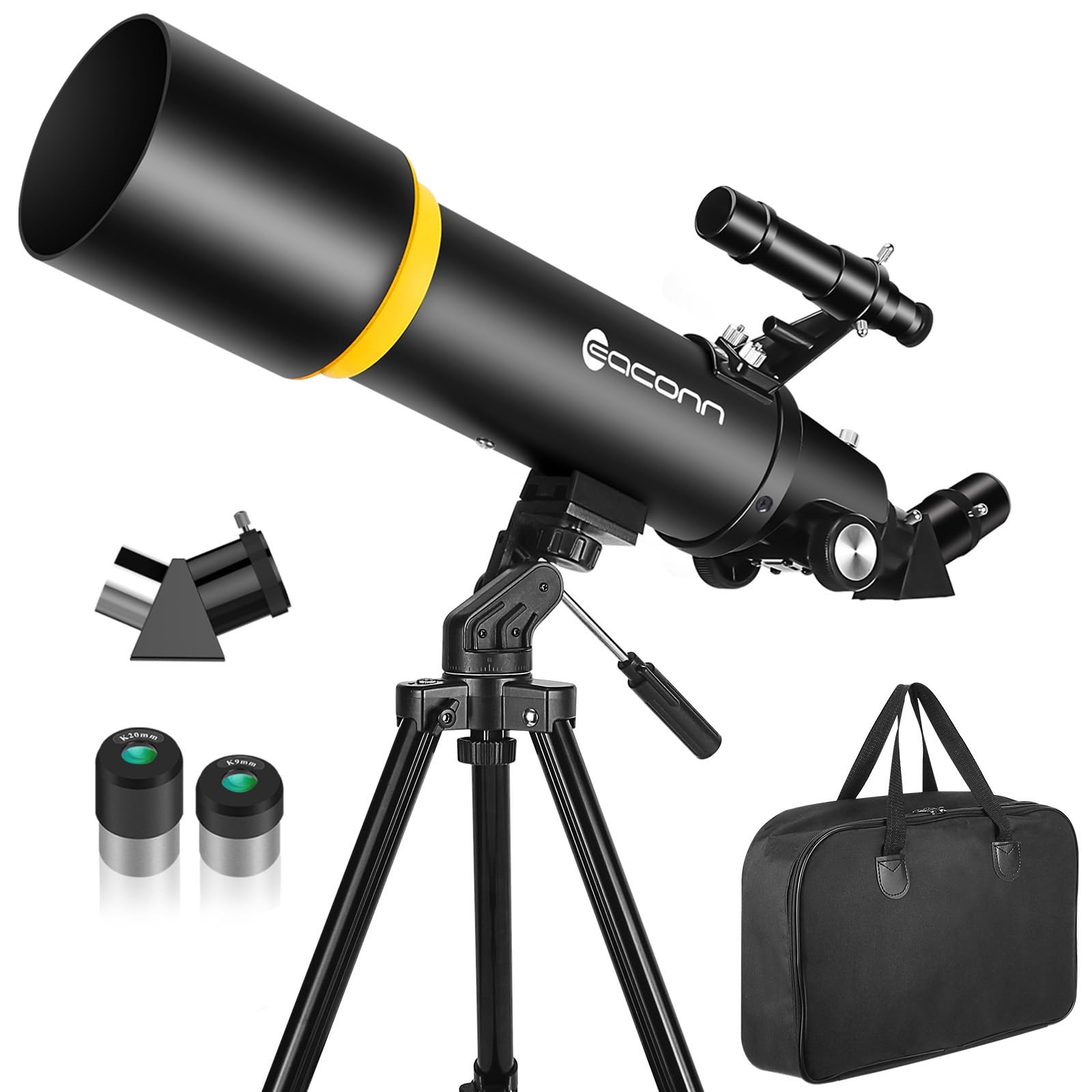 Photo 1 of **********MISSING PARTS*******
Telescope for Adults, 90mm Aperture 600mm Refractor Telescope for Kids and Beginners, Telescopes for Adults Astronomy with Handbag and Phone Adapter
