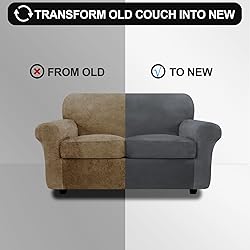 FestiCorp Velvet Sofa Covers for 2 Cushion Couch