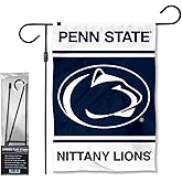 Penn State Nittany Lions Garden Banner Flag with Flag Pole Stand Set