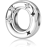 925 Sterling Silver Letter Charm for Pandora Bracelet Alphabet Initial Charm A-Z Jewelry Gifts for Women