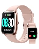GRV Smart Watch for iOS and Android Phones (Answer/Make Calls), Watches for Women IP68 Waterproof Smartwatch Fitness Tracker Watch with Heart Rate/Sleep Monitor Steps Calories Counter (Pink)