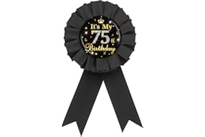 ROSTYAKZ It's My 11th Birthday Tinplate Badge Pin, Gold Crown Happy 11th Birthday Button Pin, 11 & Fabulous Birthday Black Rosette Badge Pin for Boy Girl, Brooch Buttons for Eleven Years Old Birthday Party,