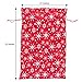 MAGGIFT Christmas Santa Sack with Drawstring, Large Toy Storage Bag with Snowflakes Pattern for Xmas Kids Presents, Red