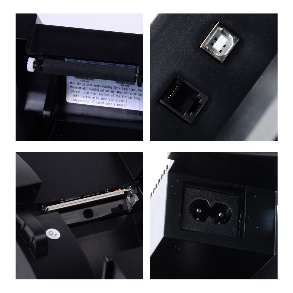 Amazon.com: Hakutatz 58mm POS Printer 384 line Thermal Dot Receipt 12v USB  Printer Set w/Roll Paper: Electronics