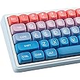 TYRIXKI PBT Keycaps 143 Keys MOA Profile Cute Rainbow Candy Color Keycaps, Dye-Sublimation Fairy Tales Keycap Set Custom Keycap for Cherry Gateron MX Swithes Mechanical Keyboards