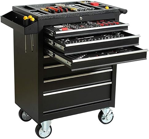 Camion A Main Pliable Reparation Automobile Outil Panier Chariot Multi Fonctions Armoire A Outils Etagere Tiroir D Entretien Kit Strong Portantes Tiroir Noir Chariot A Bagages Amazon Fr Cuisine Maison