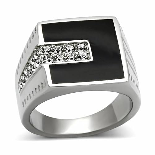 ISADY - Bastien - Herren-Ring - Edelstahl - Zirkonium