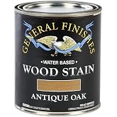 General Finishes Water Based Wood Stain, 1 Quart, Antique Oak