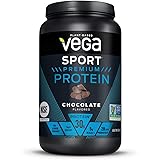 Vega Sport Premium Protein Powder, Chocolate, Vegan, 30g Plant Based Protein, 5g BCAAs, Low Carb, Keto, Dairy Free, Gluten Fr