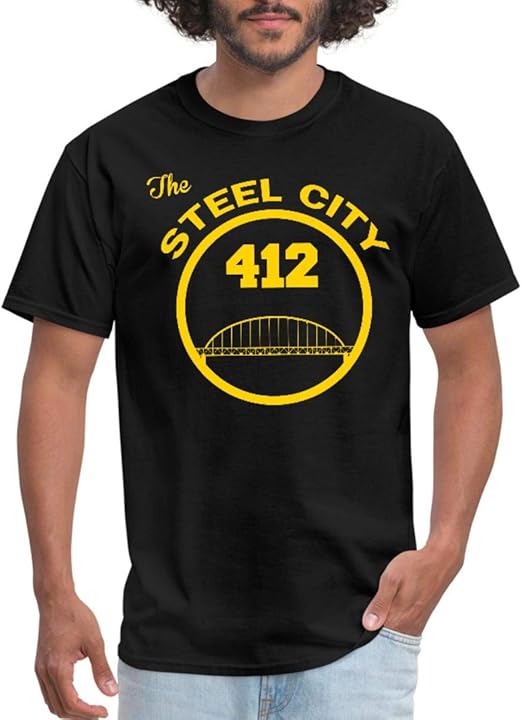 Spreadshirt Pittsburgh The Steel City Men's TShirt Clothing