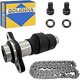 GOLKNHA Cam Shaft & Timing Chain Kit Compatible with Honda Fourtrax 300 2x4 4x4 TRX300 TRX300FW 1988 1989-2000 OEM# 14101-HC4-750 14101-HC4-000
