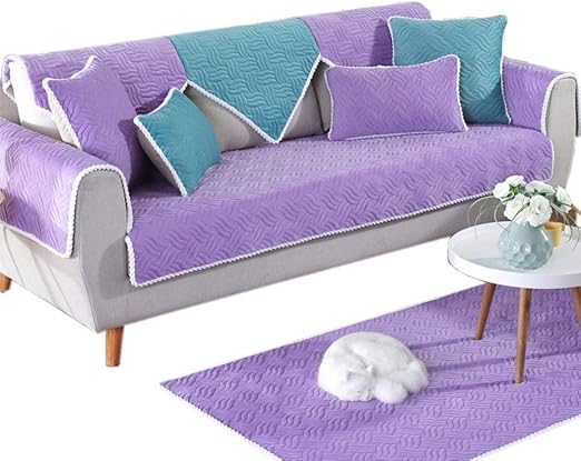 Amazon Com Super Soft Pet Protective Covers Quilted Sofa Furniture Protector Cover Couch Protector Thicken Sectional Sofa Slipcovers For Sofa Loveseat Recliner Chair Purple 43x83inch 110x210cm Home Kitchen