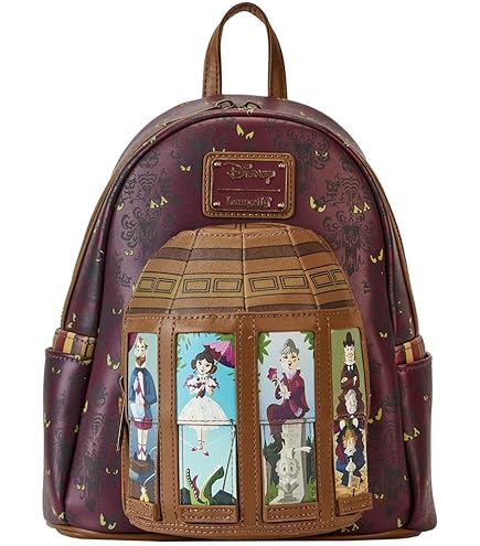 Amazon.com | Loungefly Disney Villains Triple Pocket Glow in the Dark Mini Backpack