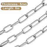 ASelected 5M Heavy Duty Galvanized 5MM Stainless Steel Chain Link Gate Chain view 2