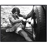 Car Wall Art 11x14 - Man cave Wall Decor for Men - Garage Decor, Bedroom, Office, Living Room, Den Decoration - Retro Poster Print for Men - Vintage Posters - Antique Cars - Gift for Husband Him