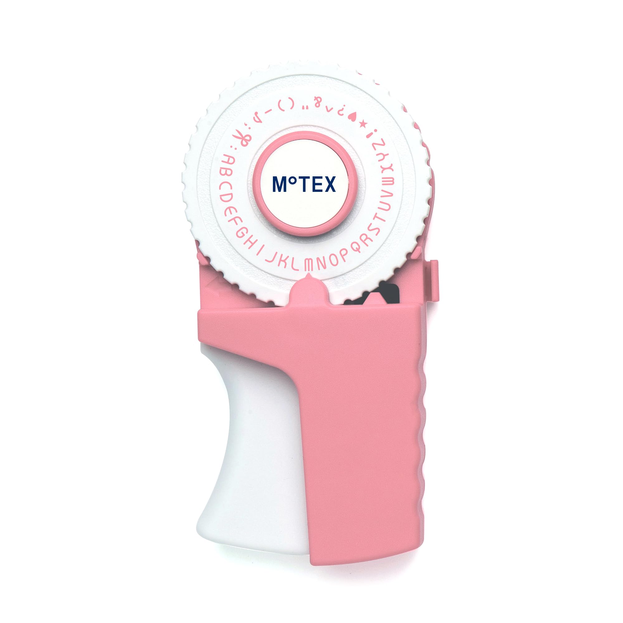 Photo 1 of Motex Embossing Label Maker, Labeling Tool, Old School Label Maker, for Manual Label Embossing- E-303 (Rose Pink)