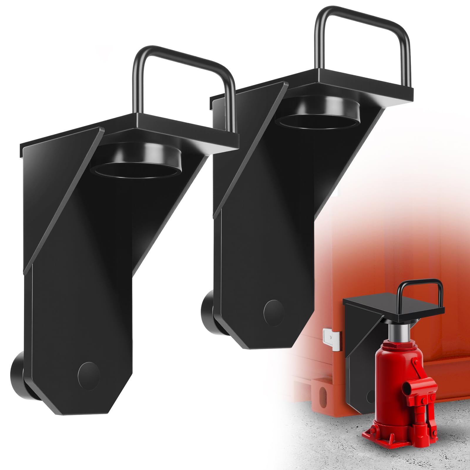 Photo 1 of 2Pack Shipping Container Jack Lug-Shipping Container Booster Lifter|Storage Container Leveler Booster Shipping Container Accessories for Container Homes Booster Leveler