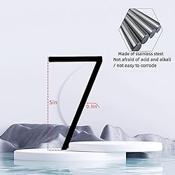 TILUODA 5 inch self-adhesive house number, modern