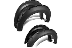 DNA MOTORING WF-F15009-88BK Side Wheel Fender Flares, Pack of 4