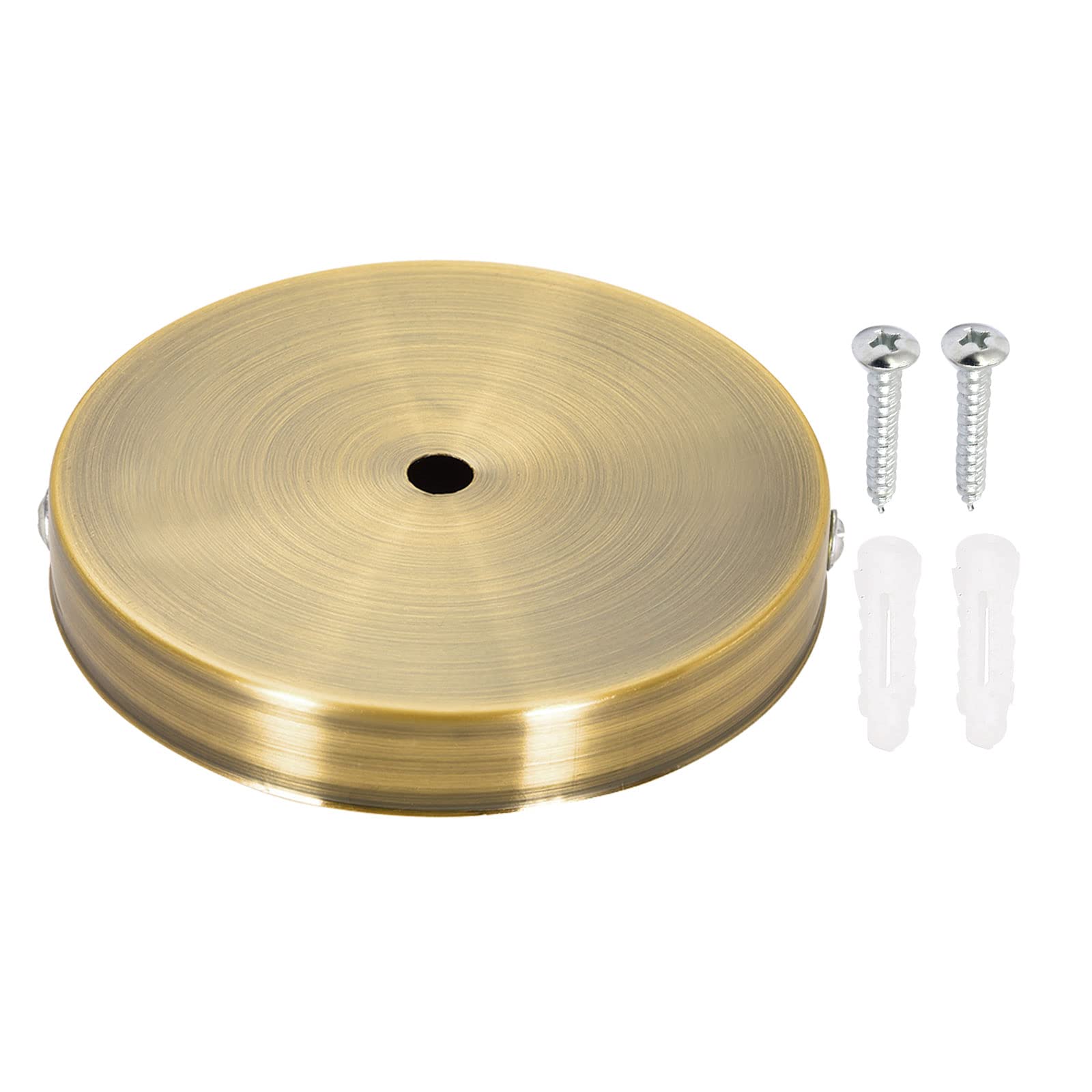 YOKIVE 1 Pcs Light Canopy Kit, Wall Sconce Lamp Plate Fixture Fixing Light Accessory Great for Home Office (Gold Bronze, 4.7x0.71-Inch)