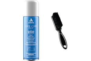 ANDIS Cool Care Plus Spray for Clipper Blades, 15.5 Oz. With Clipper Cleaning Brush