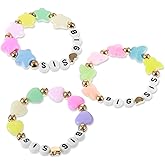 Shimmeroo 3PCS Big Sister Bracelet,Colorful Bracelets for Big Sister Gifts Bracelet for Daughter,Niece Jewelry Accessories-Christmas Bracelets Gifts