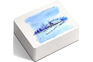 FLUNBRATO Watercolor Sketchbook 80 Sheets, 3.5 x 5.1 Inch, 100% Cotton Mini Travel Watercolor Sketchbook, Cold Press 140LB 30