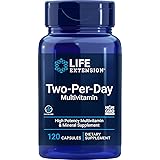 Life Extension Two-Per-Day High Potency Multivitamin & Mineral Supplement - Vitamins, Minerals, Plant Extracts, Quercetin, 5-