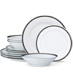 Amazon.com | Noritake Crestwood Platinum - 50 piece set, service