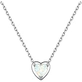 ChicSilver 925 Sterling Silver 12 Months Sparkling Round Cut Created Birthstone Pendant Necklace, 16 Inch Rolo Chain
