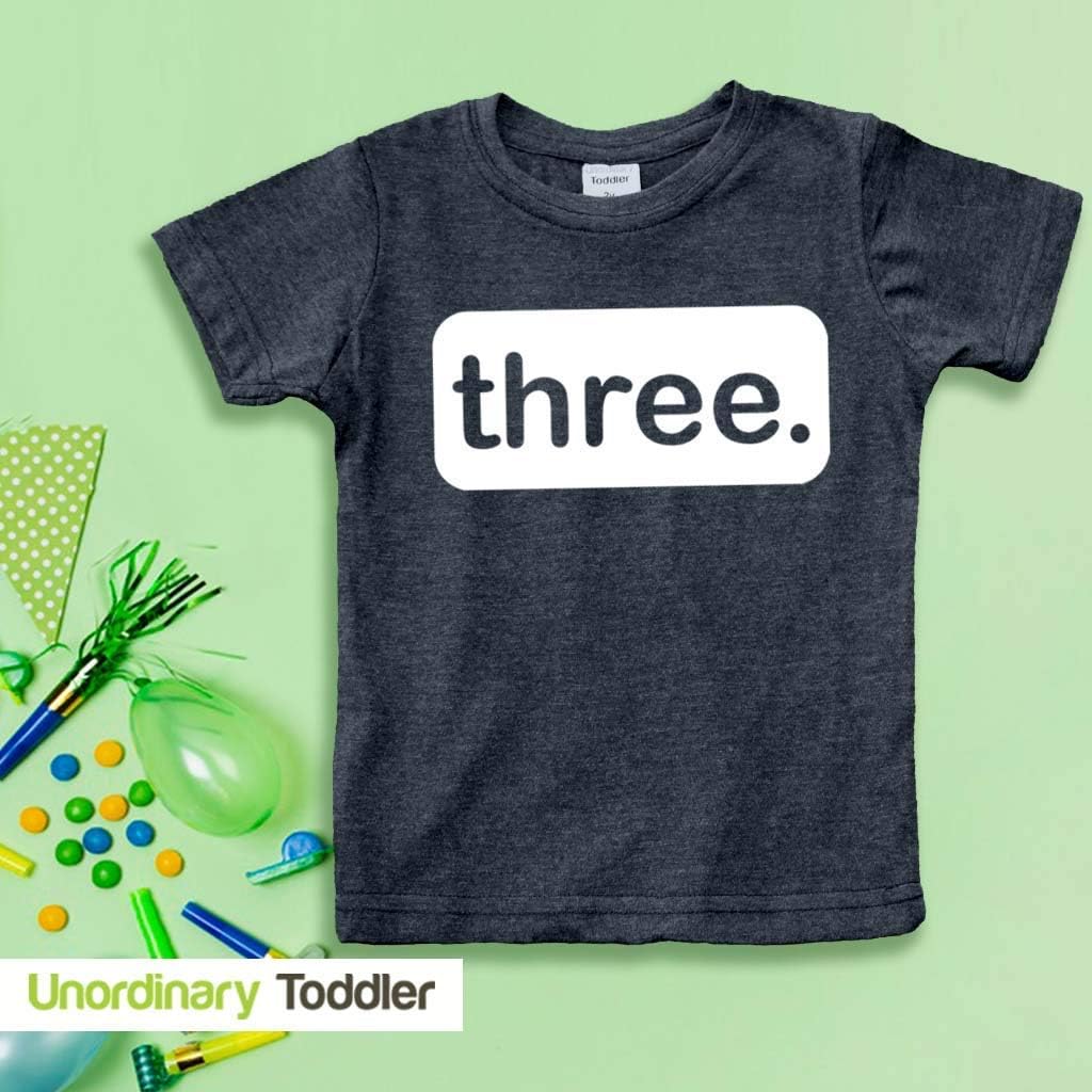 3rd Birthday Shirt boy Third Outfit 3 Year Old Toddler Gift Baby Tshirt Party Shirts: Clothing