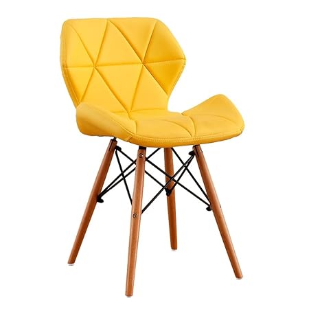 Ran Wooden Chairs Creative Simple Candy Colors Backrest Lazy