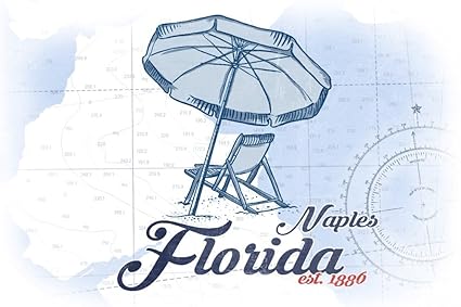 Amazon Com Naples Florida Coastal Icon Beach Chair And