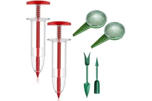 Kerrtoa 6 PCS Mini Seed Spreader, 2024 New Mini Sowing Seed Dispenser, Manual Seedlings Dibber and Widger Set, Handheld Garden Seed Sower Planter for Tiny Seeds (#1)