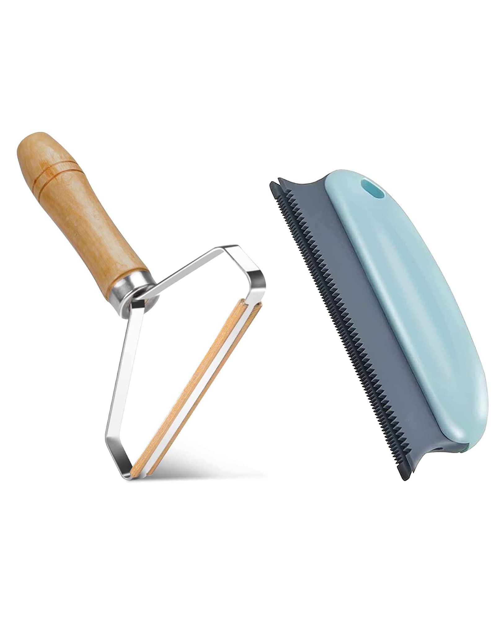 Pro Lint Remover- Carpet Scraper Tool- Reusable Pet Hair Remover, Metal Lint Roller for Cleaning Pet Hair on Clothes,Rugs,Pet Bed,Sofa,Blue Carpet Brush for Car,Shaggy Plush Rugs,Delicate Sofa,Blanket — image 1